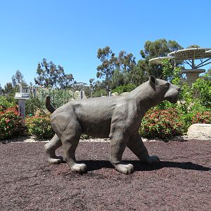 Elephant Odyssey - Extinct Saber-toothed Cat Statue