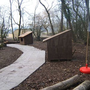 View of work on new outdoor classroom