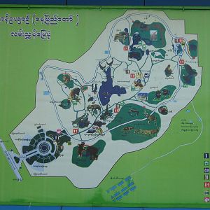 zoo map signboard