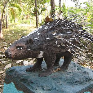 porcupine statue