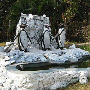 penguin statues