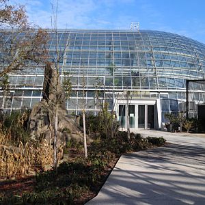 tropical hall exterior