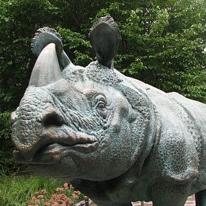 Indian Rhinoceros statue 2011