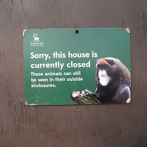 sign on house door