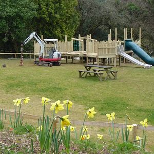 The new Play Area taking shape, March 2015