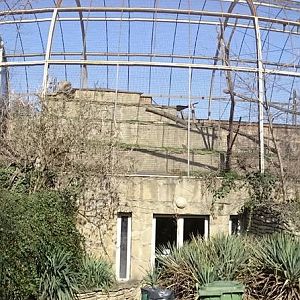 Aviary for macaws and squirrel monkeys