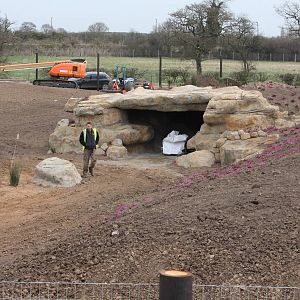 Den/cave in 3rd polar bear enclosure. 30-3-15