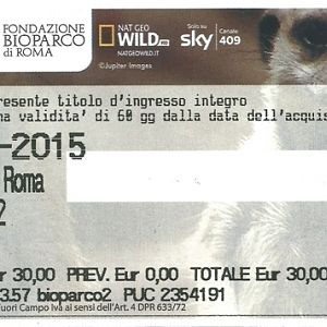 Bioparco di Roma Ticket 5.4.15