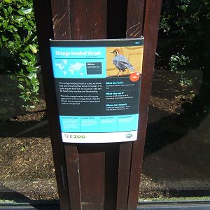 Signage in Bird Garden