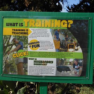Training interpretive sign