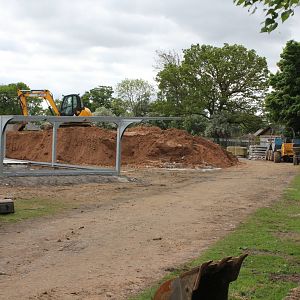 Giant otter enclosure building 17-5-15