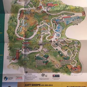 Pittsburgh Zoo Summer 2015 Map