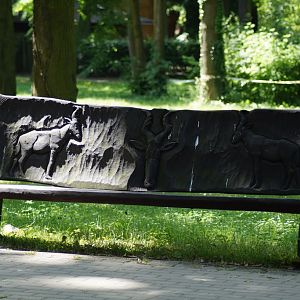 Bench at the zoo