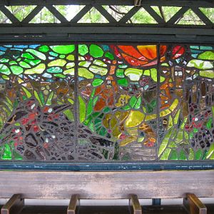 Animal Stained Glass Art in the Bronx Zoo Subway Station