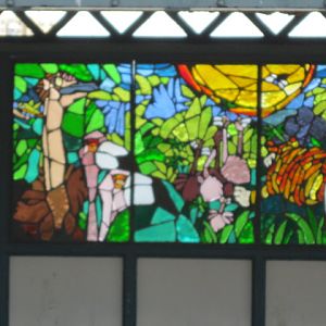 Animal Stained Glass Art in the Bronx Zoo Subway Station