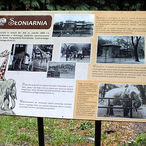 Historical sign Elephants