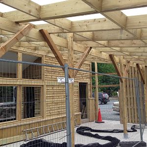 New outdoor exhibit under construction