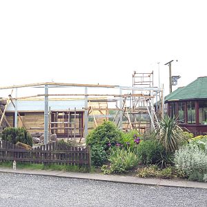 New outdoor exhibit under construction