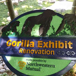 Gorilla Exhibit Renovation Sign