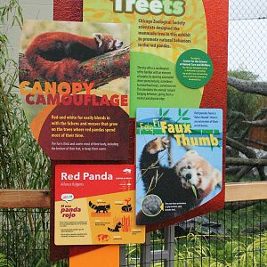 Red panda signage