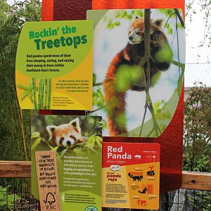 Red panda signage