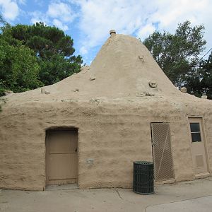 Original 1950's Zoo Entrance (now a storage building)