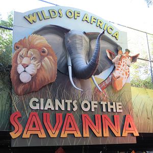 Giants of the Savanna - Tunnel Entrance Sign