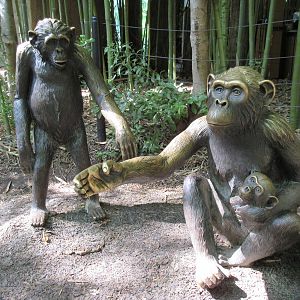 Chimpanzee Statues