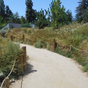 Trail into sea lion exhibit