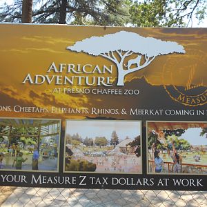 Africa exhibit construction