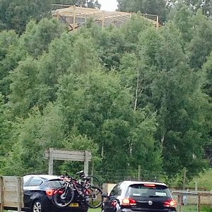New snow leopard enclosure from the car park