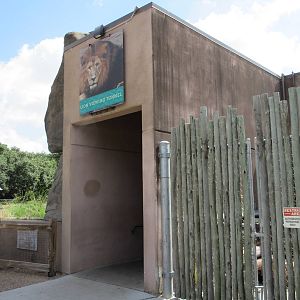 African Lion Exhibit - Viewing Tunnel Entrance
