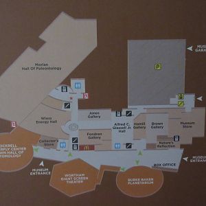 Map - Main Level of Museum (4 floors in total)