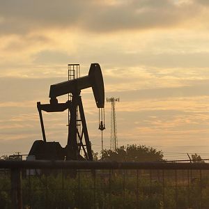 Sunrise in Odessa, Texas.