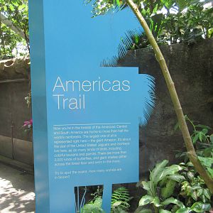 Rainforest Pyramid - Americas Trail Sign