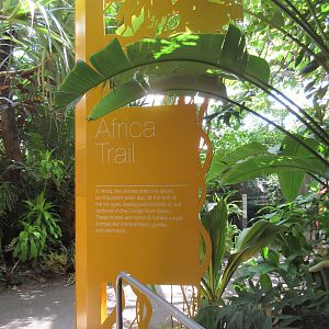 Rainforest Pyramid - Africa Trail Sign