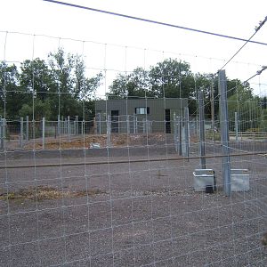 The completed hard standing for the Zebra and Giraffes