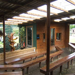 Under cover animal encounters area