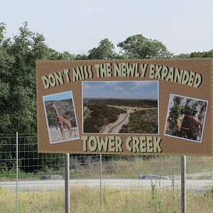 Drive-Through Safari - 50-Acre Expansion Sign