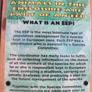 EEP Sign in the Reptile House