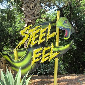 Steel Eel - Rollercoaster Sign