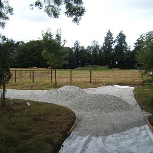 View of work on the new extension