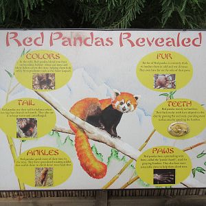 Red Panda/Indian Muntjac Exhibit - Sign