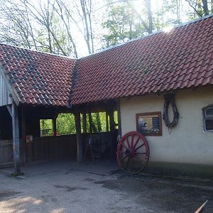 Pig and cow building (May 2nd, 2015)