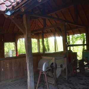 Inside of the pig and cown barn (May 2nd, 2015)