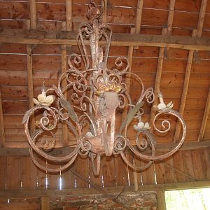 Chandelier in the cow stable (May 2nd, 2015)