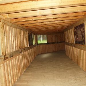 Viewing tunnel underneath wolf enclosure (May 2nd, 2015)