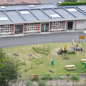 Shop/ entrance and new play area