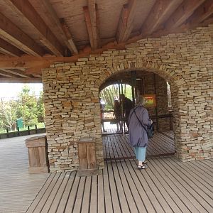 Shelter building and aviary entrance(May 2nd, 2015)