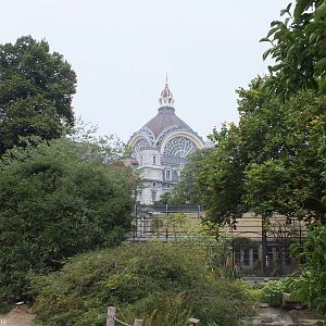 View of the Central Station from Inside the Zoo